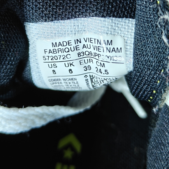 CONVERSE Women's Chuck Taylor All Star Move Lo Platform Sneaker Lime Shoe Sz 8 - Picture 10 of 10